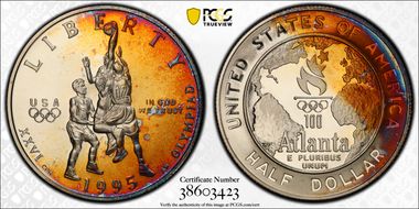 1995-S 50C Basketball PR69DCAM