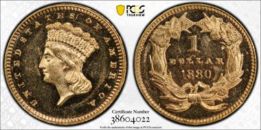 1880 G$1 PR62DCAM