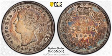 1858 20C Coinage ↑↓ AU50
