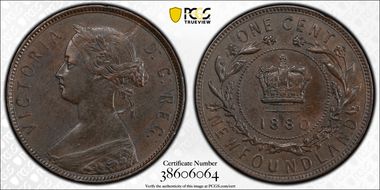 1880 1C Round 0, Low 0 AU55BN