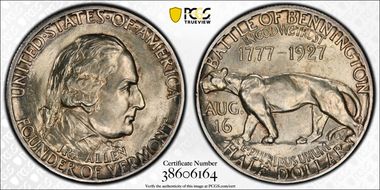 1927 50C Vermont MS64