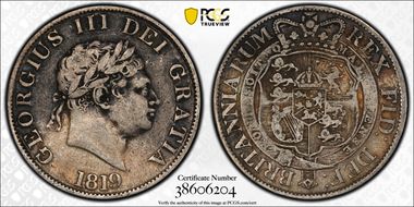 1819 1/2 Cr S-3789 VF20