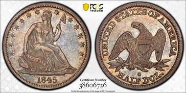 1845-O 50C No Drapery XF45