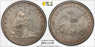 1844 50C AU55