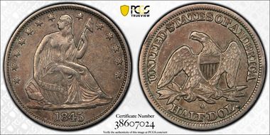 1845-O 50C WB-17 Large O RPD XF40