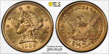 1906 $2.50 MS64