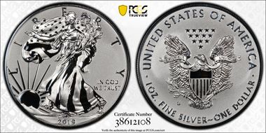 2019-S $1 Silver Eagle Enhanced Rev PR First Strike PR69