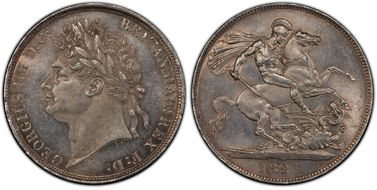 1821 Crown S-3805 Secundo MS62