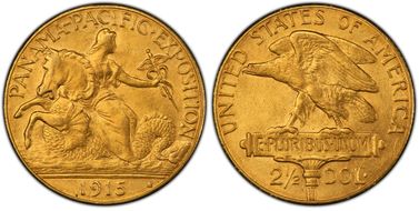 1915-S $2.50 Panama-Pacific MS62