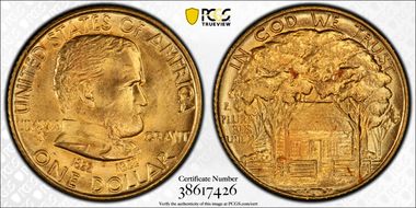 1922 G$1 Grant, No Star MS67