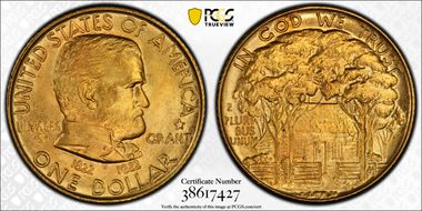 1922 G$1 Grant, Star MS66+