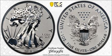 2019-S $1 Silver Eagle Enhanced Rev PR First Strike PR70