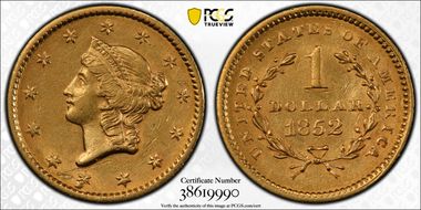 1852 G$1 AU53