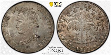 1855-PAZ F 4 Sol KM-130  Ag MS63