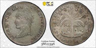 1858-PAZ P 4 Sol AU53