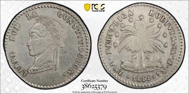 1855-PAZ F 2 Sol KM-129 La Paz Head N1