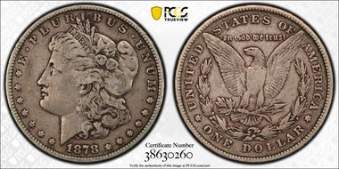 1878 8TF $1 VAM 14.11 Wild Eye F15