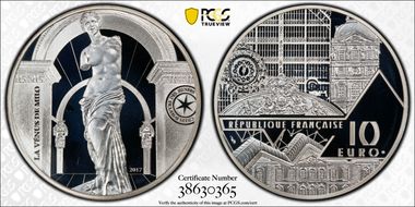 2017 € 10 Venus de Milo PR69DCAM