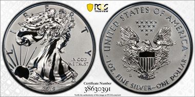 2019-S $1 Silver Eagle Enhanced Rev PR First Strike PR70