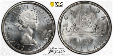 1963 S$1 MS64