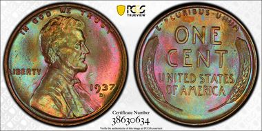 1937-D 1C MS65+ BN