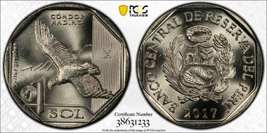 2017 Sol Andean Condor MS68