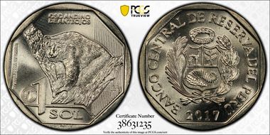 2017 Sol Spectacled bear MS68