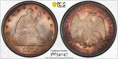 1876 20C MS66+