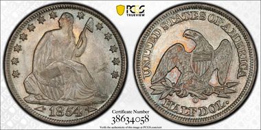 1854-O 50C WB-46 Arrows MS67