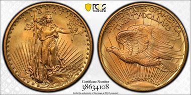 1909/8 $20 MS66+