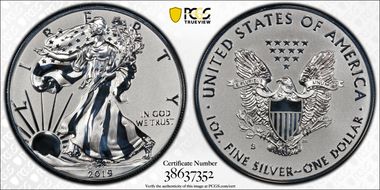 2019-S $1 Silver Eagle Enhanced Rev PR First Strike PR69