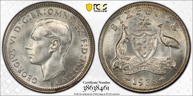1938(m) 6D MS66