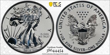 2019-S $1 Silver Eagle Enhanced Rev PR First Strike PR70