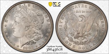 1882 $1 MS66
