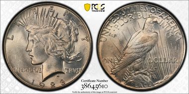 1928 $1 MS64