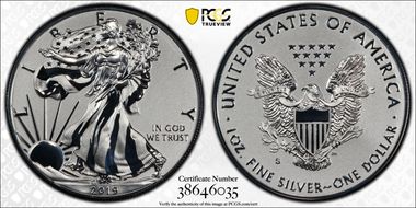 2019-S $1 Silver Eagle Enhanced Rev PR First Strike PR70