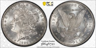 1884-CC $1 GSA Hoard MS63