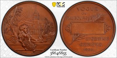 1903 Medal St Gervais R-726c Bronzed AE SP65