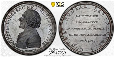 (c.1791) Medal Julius-187 Hennin-306 Bronzed AE SP63