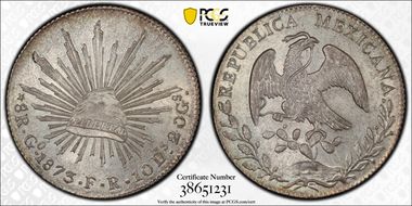 1873-Go FR 8 R Go53 MS65