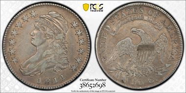 1811 50C Small 8 XF40