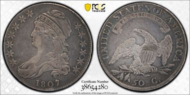 1807 50C Overton 111a, 50/20 VF25