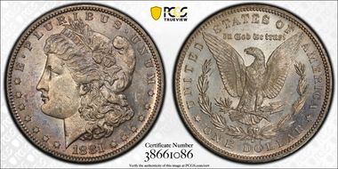 1881-S $1 MS62