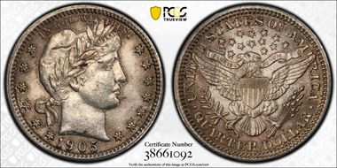 1905 25C AU58