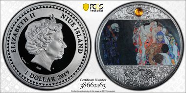 2019 $1 Death and Life Gustav Klimt PR70DCAM