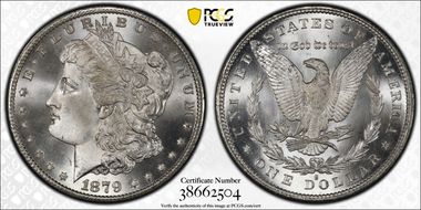 1879-S $1 MS67+