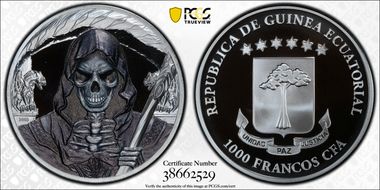 2018 1000 Fr Grim Reaper PR70DCAM
