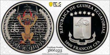 2016 1000 Fr Codex Gigas PR70DCAM