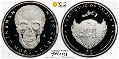 2010 $5 Memento Mori PR65DCAM