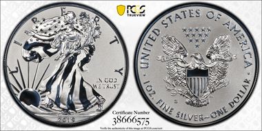 2019-S $1 Silver Eagle Enhanced Rev PR First Strike PR70
